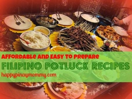 Easy on the Budget Filipino Christmas Potluck Food Recipes.